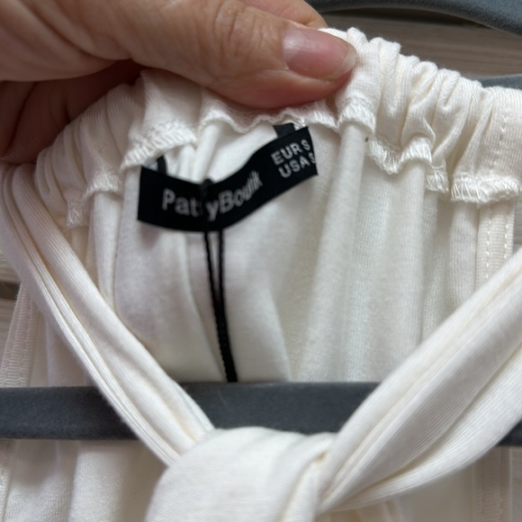 PattyBoutik Ivory halter top Size Small - Picture 4 of 6